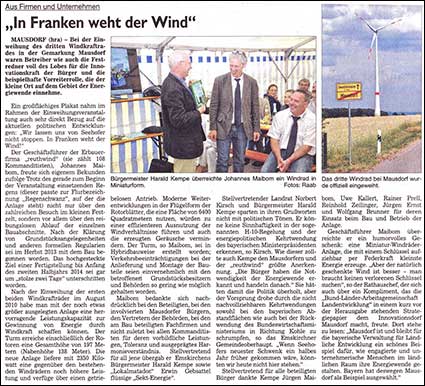 In Franken weht der Wind | FLZ | 07.07.2014