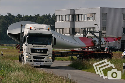 Fotogalerie - Transport der Rotorblätter - 15.05.2014