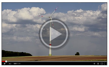 Bürgerwindanlage Reuthwind - WEA3 - 'Regenschwanz' in Betrieb - 02.07.2014